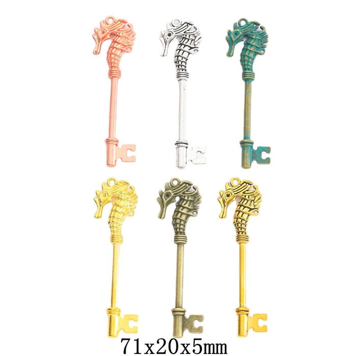 Zinc Alloy Key Charm Pendant No.542455 for DIY Necklace Bracelet Jewelry Making