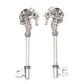 Zinc Alloy Key Charm Pendant No.542455 for DIY Necklace Bracelet Jewelry Making view 3