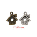 Zinc Alloy Birdhouse Charm Pendant No.042109 for DIY Necklace Bracelet Jewelry Making view 1
