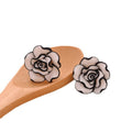 Elegant Multi Layer Rose Flower Acrylic Studs Korean Style Colorful Floral Fashion Earrings view 5
