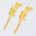 Zinc Alloy Gun Charm Pendant No.473002 for DIY Necklace Bracelet Jewelry Making view 4
