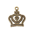 Zinc Alloy Crown Charm Pendant No.897186 for DIY Necklace Bracelet Jewelry Making view 3
