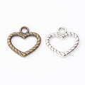 Zinc Alloy Heart Charm Pendant No.427433 for DIY Necklace Bracelet Jewelry Making view 4