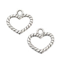 Zinc Alloy Heart Charm Pendant No.427433 for DIY Necklace Bracelet Jewelry Making view 3