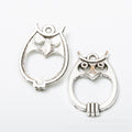 Zinc Alloy Owl Charm Pendant No.503399 for DIY Necklace Bracelet Jewelry Making view 3