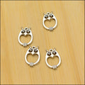 Zinc Alloy Owl Charm Pendant No.503399 for DIY Necklace Bracelet Jewelry Making view 5