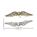 DIY Vintage Zinc Alloy Wing Spacer Beads For Bracelet Necklace Jewelry Making Accessories view 1
