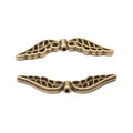 Vintage Zinc Alloy Pierced Wing Spacer Beads For DIY Bracelet And Necklace Jewelry view 2