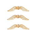 Vintage Zinc Alloy Pierced Wing Spacer Beads For DIY Bracelet And Necklace Jewelry view 5