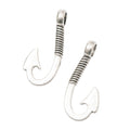 Zinc Alloy Fish Hook Charm Pendant No.566485 for DIY Necklace Bracelet Jewelry Making view 3