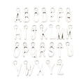 Zinc Alloy Letter A-Z Charm Pendant No.203547 for DIY Necklace Bracelet Jewelry Making view 5