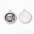 Zinc Alloy Skull Charm Pendant No.834427 for DIY Necklace Bracelet Jewelry Making view 2