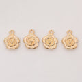 DIY Vintage Alloy Rose Flower Pendant Charm Jewelry Accessory For Necklace Bracelet Making view 3