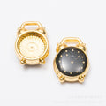 Zinc Alloy Clock Charm Pendant No.510046 for DIY Necklace Bracelet Jewelry Making view 2