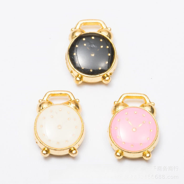 Zinc Alloy Clock Charm Pendant No.510046 for DIY Necklace Bracelet Jewelry Making