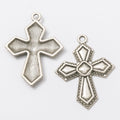 Zinc Alloy Cross Charm Pendant No.368133 for DIY Necklace Bracelet Jewelry Making view 3