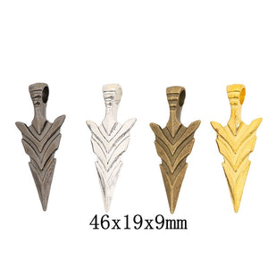 Zinc Alloy Arrow Charm Pendant No.468015 for DIY Necklace Bracelet Jewelry Making