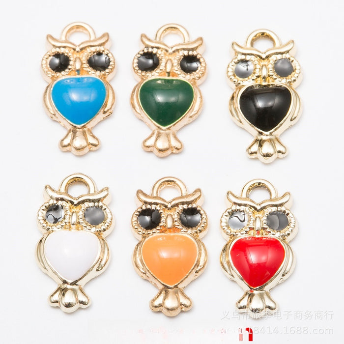 Zinc Alloy Owl Charm Pendant No.257557 for DIY Necklace Bracelet Jewelry Making