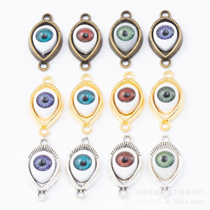Zinc Alloy Eye Charm Pendant No.956157 for DIY Necklace Bracelet Jewelry Making