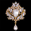 Black Crown Crystal Twelve Designs Metal Brooch Pin view 12