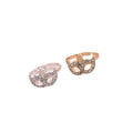 Korean Fashion Full Rhinestone Mask Ring Small Stall Jewelry Accessories view 5