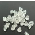 Transparent Bell Shape Acrylic Earring Backs DIY Jewelry Accessories Elegant Stud Stopper Earrings view 3
