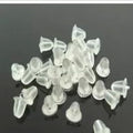 Transparent Bell Shape Acrylic Earring Backs DIY Jewelry Accessories Elegant Stud Stopper Earrings view 2