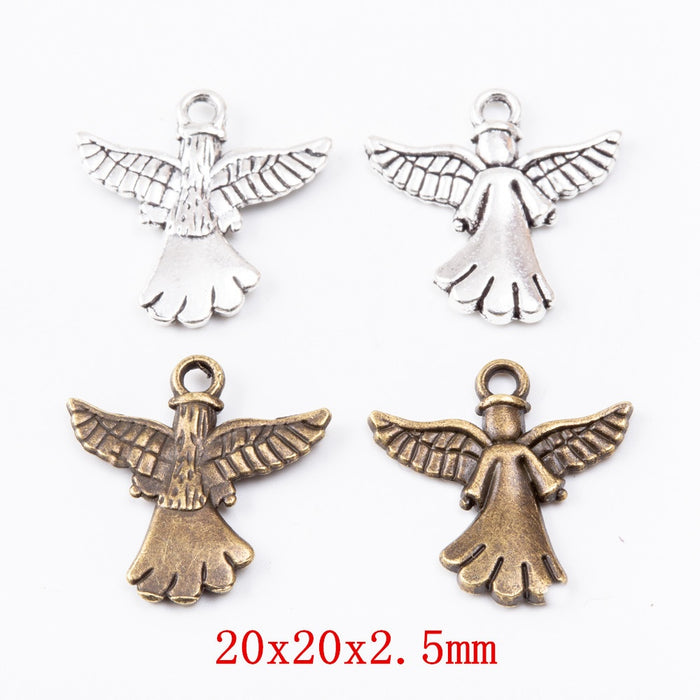 Zinc Alloy Angel Charm Pendant No.718655 for DIY Necklace Bracelet Jewelry Making
