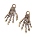 Zinc Alloy Hand Charm Pendant No.761808 for DIY Necklace Bracelet Jewelry Making view 3