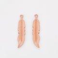 Zinc Alloy Feather Leaf Charm Pendant No.077267 for DIY Necklace Bracelet Jewelry Making view 4
