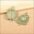 30mm Zinc Alloy Rose Frame Charm Pendant for DIY Necklace Bracelet Jewelry Making view 4