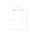 Elegant White Rounded Rectangle Jewelry Display Cards For Stud Drop Hoop Dangle Fashion Earrings view 5