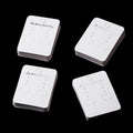 Elegant White Rounded Rectangle Jewelry Display Cards For Stud Drop Hoop Dangle Fashion Earrings view 1