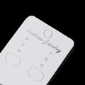 Elegant White Rounded Rectangle Jewelry Display Cards For Stud Drop Hoop Dangle Fashion Earrings view 4