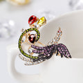 Red Gold Tone Phoenix Metal Brooch Pin for Jackets and Lapels view 2