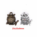 Zinc Alloy Owl Charm Pendant No.703609 for DIY Necklace Bracelet Jewelry Making view 4