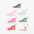Zinc Alloy Sneaker Charm Pendant for DIY Necklace Bracelet Jewelry Making view 5