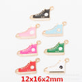 Zinc Alloy Sneaker Charm Pendant for DIY Necklace Bracelet Jewelry Making view 1