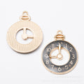 Zinc Alloy Clock Charm Pendant No.043060 for DIY Necklace Bracelet Jewelry Making view 4
