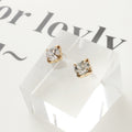 Nine Pair Pearl Look Ball and Clear Stud Earring Cards view 4