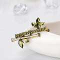 Black Silver Tone Flower Crystal Two Designs Metal Brooch Pin 2 Pictured Designs 2 view 4