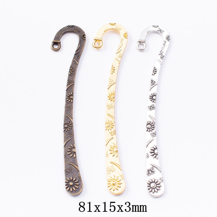 Zinc Alloy Bookmark Charm Pendant No.201093 for DIY Necklace Bracelet Jewelry Making