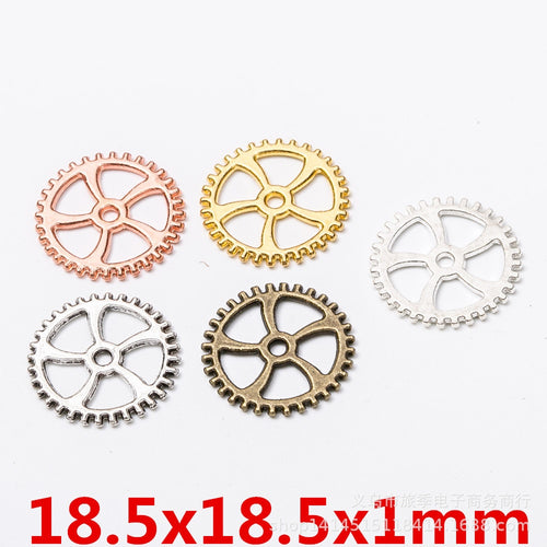 Zinc Alloy Gear Charm Pendant No.617981 for DIY Necklace Bracelet Jewelry Making