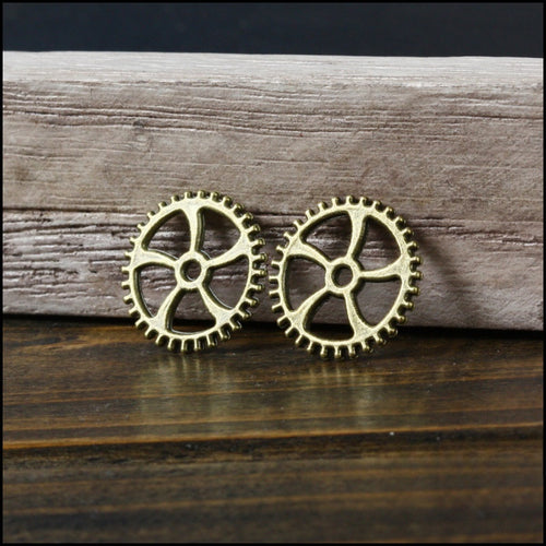 Zinc Alloy Gear Charm Pendant No.617981 for DIY Necklace Bracelet Jewelry Making