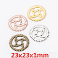 Zinc Alloy Gear Charm Pendant No.865889 for DIY Necklace Bracelet Jewelry Making view 1