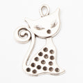 Zinc Alloy Cat Charm Pendant No.848694 for DIY Necklace Bracelet Jewelry Making view 2