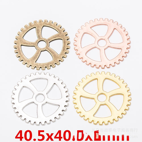 Zinc Alloy Gear Charm Pendant No.824748 for DIY Necklace Bracelet Jewelry Making