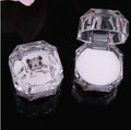 Transparent Crystal Acrylic Ring Box Shape Elegant Jewelry Display Stud Gift Packaging Earrings view 2