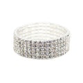 Korean Light Luxury Full Rhinestone Elastic Bracelet Simple Single Circle Fashion Accessory view 5