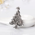 Red Gold Tone Christmas Tree Crystal Two Designs Metal Brooch Pin 2 Pictured Designs 2 view 5